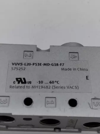 Festo VUVS-L20-P53E-MD-G18-F7 Solenoid Valve 24VDC 