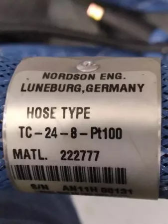 Nordson 222777 Hot Melt Glue Dispensing Hose, TC-24-8-Pt100 