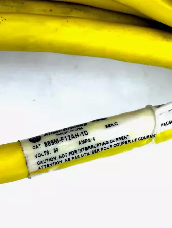 Allen-Bradley 889M-F12AH-10 SER.C M23 Motor Cable 30Ft TESTED 