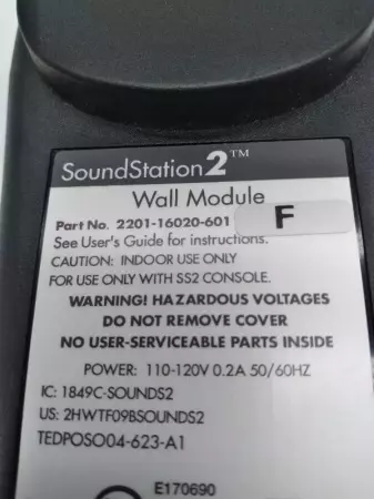 Polycom 2201-16020-601 SoundStation 2™ Wall Module 