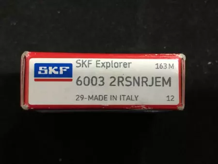 SKF 6003-2RSNRJEM Radial Deep Groove Ball Bearing 17mm Bore 