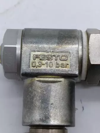  Festo HGL-3/8-B Piloted Non-Return Valve w/Pneumatic Plug-In 