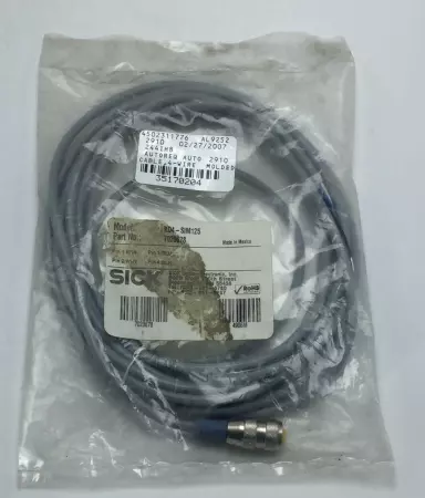 SICK KD4-SIM125 CABLE 5M 4-PIN STRAIGHT PVC GRAY 