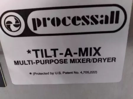 Processall 4 H/V TILT-A-MIXER Multi Purpose Mixer/Dryer Processall 
