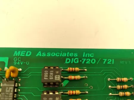 MED Associates DIG-720/721 CIRCUIT BOARD TESTED 