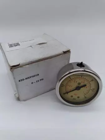 NEW WIKA PZ-V13P Oil Filled Pressure Gauge 0-15Psi 