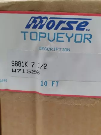 Morse S881K 7 1/2 TOPVEYOR CHAIN 10FT 