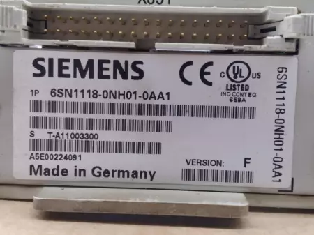 Siemens 6SN1118-0NH01-0AA1 Simodrive 611 Servo Card Control 