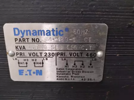 Eaton/Dynamatic 9005/9171 Dynamometer Control 