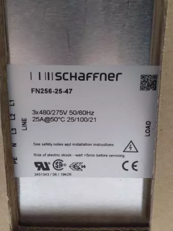 Schaffner FN256-25-47 Power Line Filter 