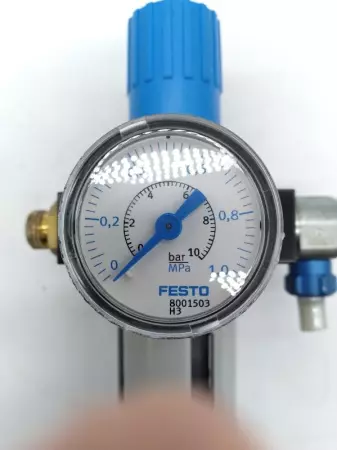  Festo LFR-D-7-MINI Filter Regulator W/Valve and Gauge 