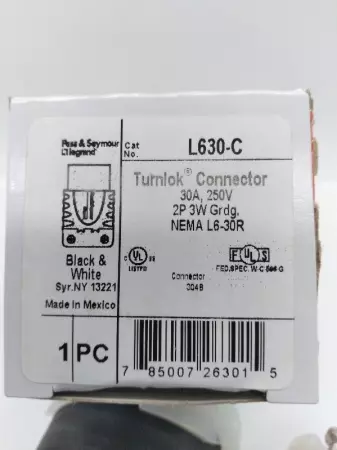 Pass & Seymour L630-C Female Turnlok® Connector 