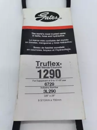 NEW Gates 1290 Truflex® V-Belt 3/8