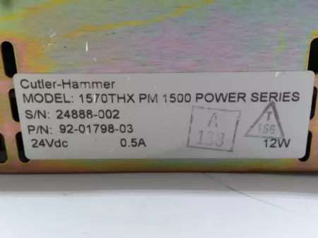 Cutler-Hammer 92-01798-03 PanelMate Touch Screen Panel (TESTED) 