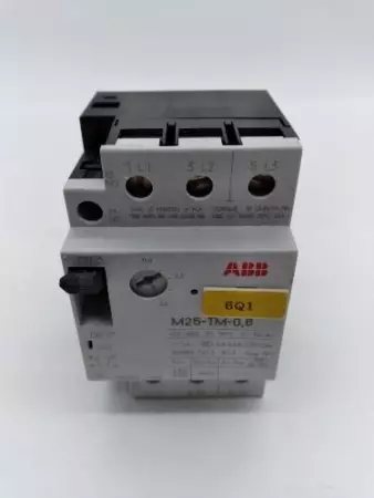  ABB M25-TM-0,6 Motor Circuit Breaker 0.4-0.6Amp 600V 3-Pole 