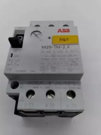  ABB M25-TM-2,4 Motor Circuit Breaker 600V 1.6-2.4Amp 