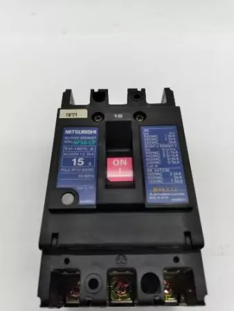 Mitsubishi Electric NF50-CP No-Fuse Circuit Breaker 600VAC 15Amp 