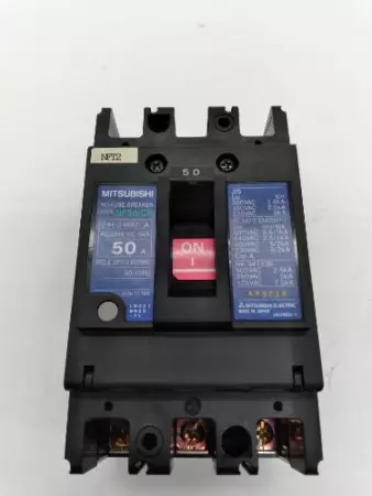 Mitsubishi Electric NF50-CP No-Fuse Circuit Breaker 600VAC 50Amp 3-Pole 