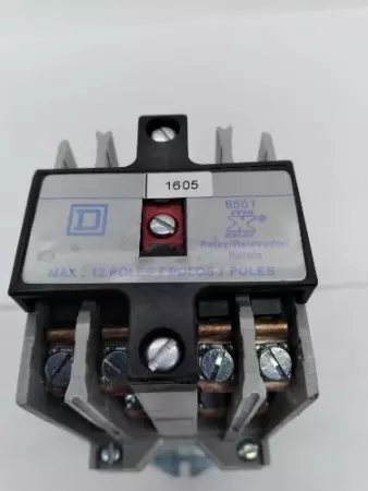 Square D 8501XUDO80 Auxiliary Relay 250V Coil 10Amp 12-Pole 