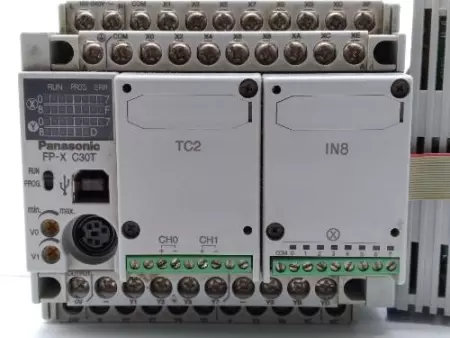  Panasonic FP-X C30T Control Unit W/AFPX-EFP0 Expansion Module 