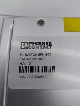  Phoenix Contact 2891673 FL Switch SFN 8GT Ethernet Switch 