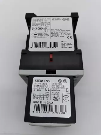 Siemens 3RH1140-1BB40 CONTACTOR RELAY TESTED 