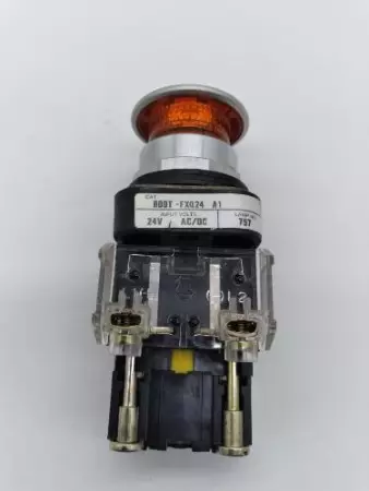  Allen-Bradley 800T-FXQ24 SER.T Orange Push Button Switch 24V AC/DC W/Contactor 