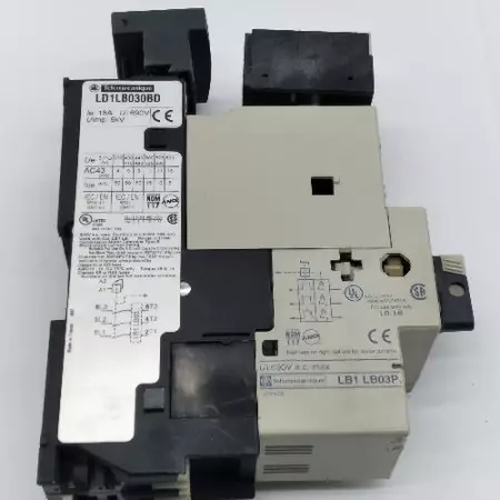  Telemecanique LB1-LB03P02 Starter W/LD1LB030BD Motor Controller and LA1LB080BD 