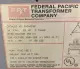 Federal Pacific FH34CFMD Transformer 34kVA 