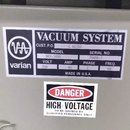 Varian 901-1650 Laboratory Vacuum System 