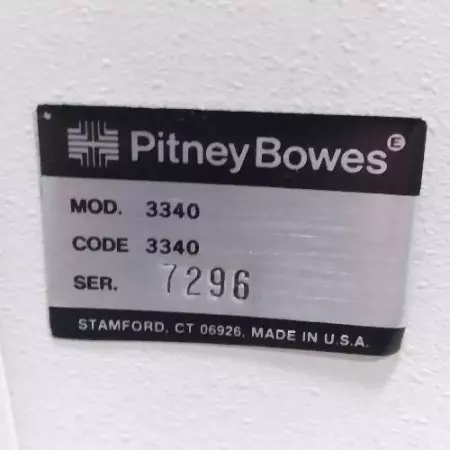 Pitney Bowes MOD. 3340 Two Station Inserter, Parts Only 