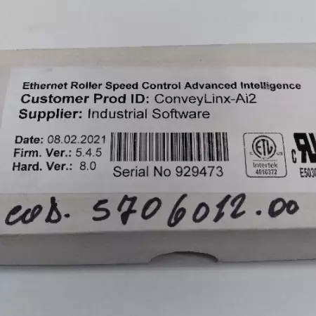 ConveyLinx MACID 14-B1-26-0B-20-BF Ethernet Roller Speed Control 