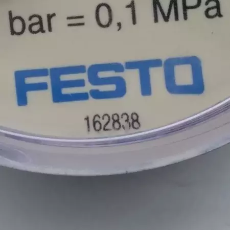  Festo 162838 Pressure Gauge 0-10 Bar 