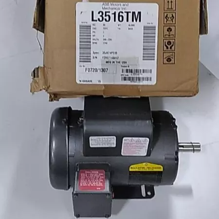 Baldor L3516TM 1-Phase AC Motor, 2HP Frame 56HZ 