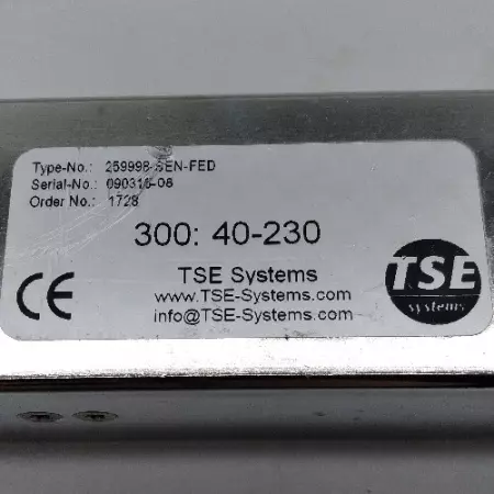  TSE Systems 300: 40-230 Systems Process Control 259998 Series Hanger 