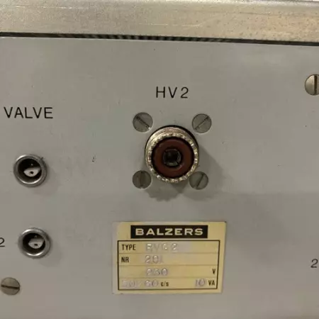 Balzers RVG 2 Valve Control Unit 