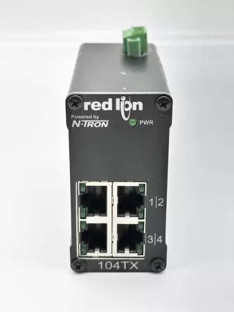  Red Lion Controls 104TX N-Tron Industrial Ethernet Switch 