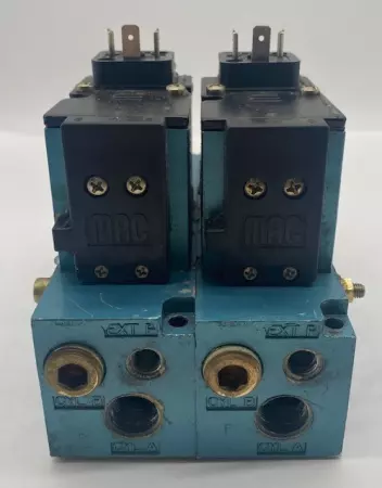 MAC 82A-AB-000-TM-DDJF-1DA Solenoid Valves Assembly w/ Manifold Block 