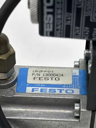 Festo MFH-5/2-D-1-FR C Solenoid Valve Assy W/Pressure Regulator & Manifold 