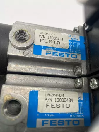 Festo MFH52D1FRC Solenoid Valve Assy W/Pressure Regulator & Manifold Lot of 2