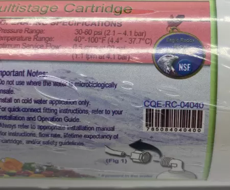 Crystal Quest CQE-RC Water Filters Lot of 6