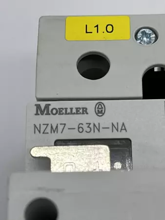 Moeller NZM7-63N-NA Circuit Breaker 600V 63Amp 3-Pole W/DA-NZM7 Rotary 