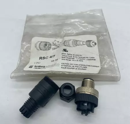 NEW Lumberg RSC 4/7 4 Pin Connector 4 AMP 250 VAC 