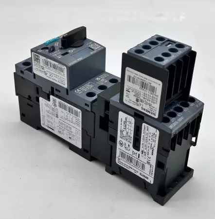 Siemens 3RV2011-1EA10 Motor Starter W/Power Contactor and Auxiliary Cont. 