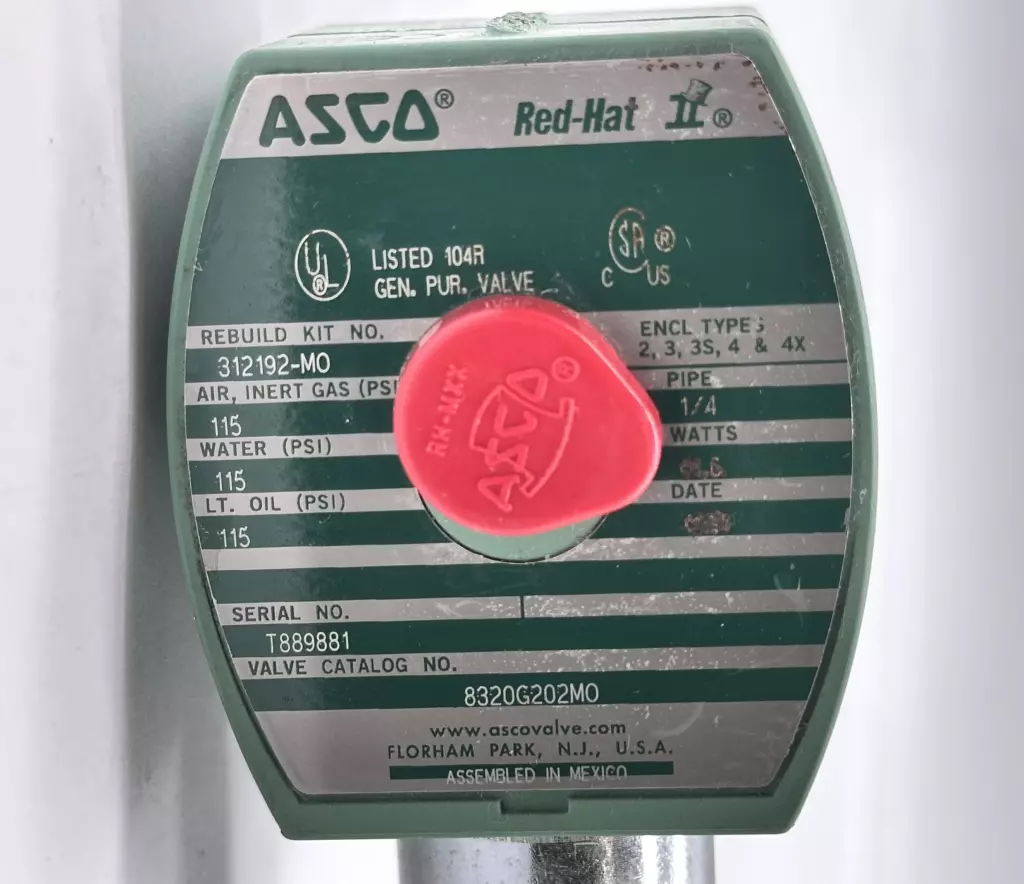  Asco 8320G202MO Red-Hat Solenoid Valve 