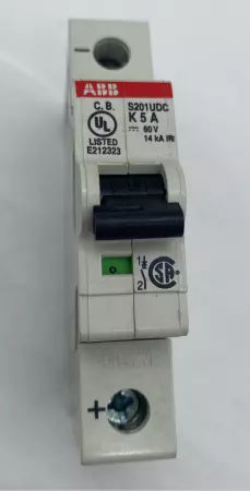 ABB S201 UDC-K Circuit Breaker 60VDC 5Amp 1-Pole 