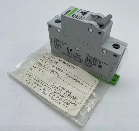 Noark B1E1C4 1-Pole Circuit Breaker  277VAC/60VDC 4Amp 