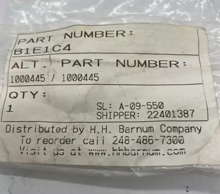Noark B1E1C4 1-Pole Circuit Breaker  277VAC/60VDC 4Amp 
