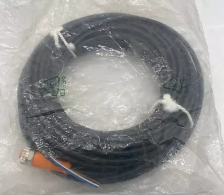 NEW IFM EVC082 Single Ended Cordset, M12 Female to Pigtail, 15M, AWG22 