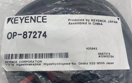 Keyence OP-87274 Connector Cable Right Angle 10M 